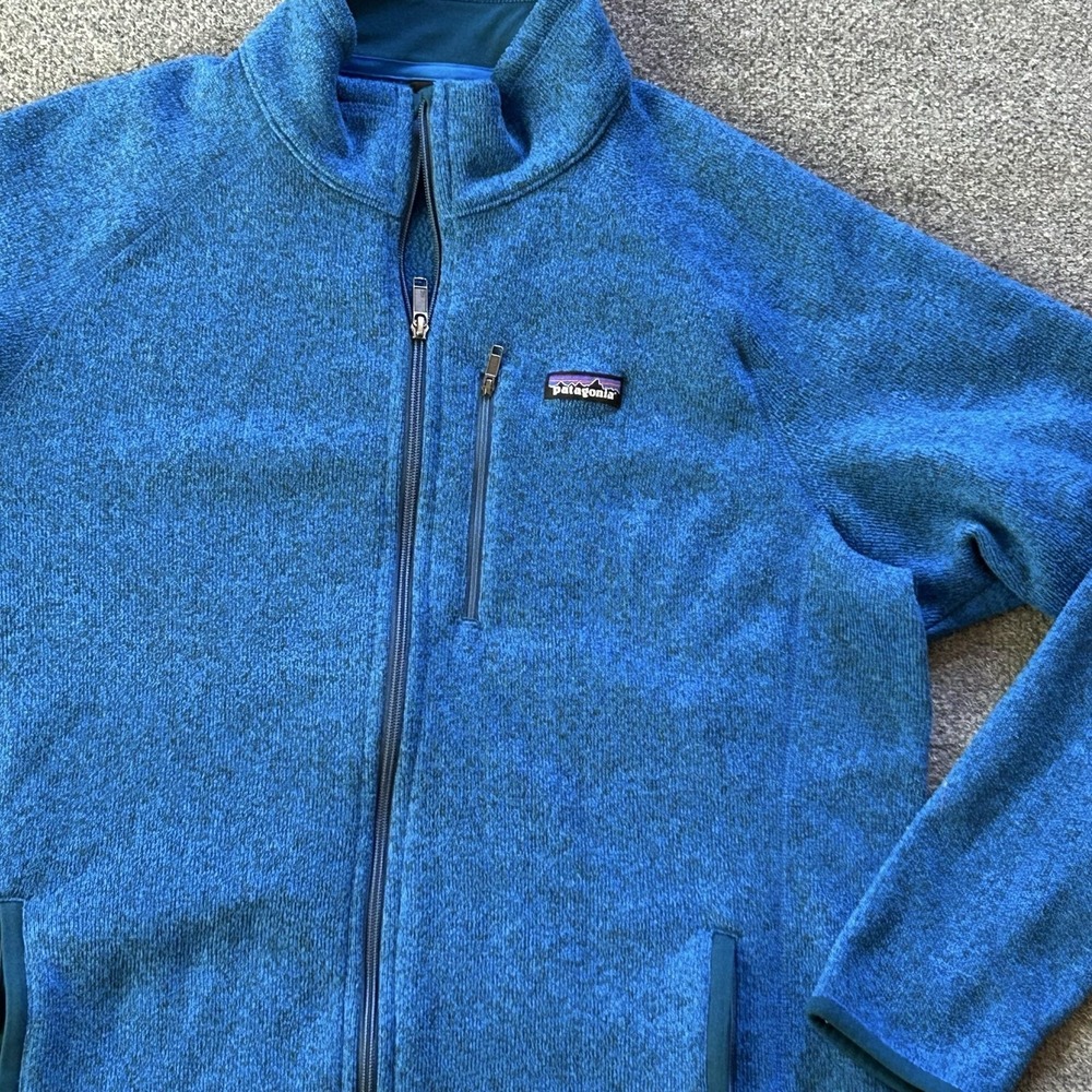 Patagonia Jacket Mens XL Blue Better Sweater Full Zip Fleece Pockets 25527